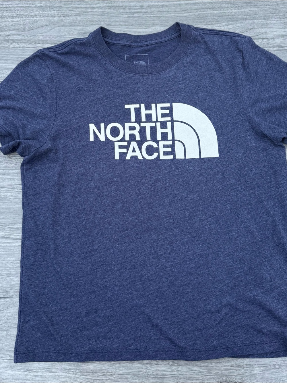 The North Face Men's Navy Blue Logo Short Sleeve Tee